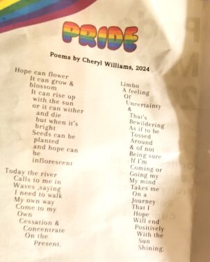 PRIDE: Poems by Cheryl Williams, 2024